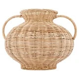 My Texas House Fall Rattan Decorative Vase, Natural, 9" | Walmart (US)