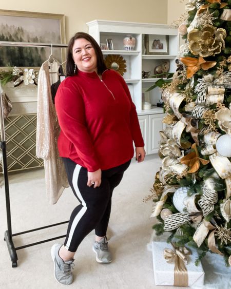Super comfortable plus size athleisure outfit, now half off for Black Friday. These high waist leggings are so comfortable  

#LTKcurves #LTKunder50 #LTKsalealert