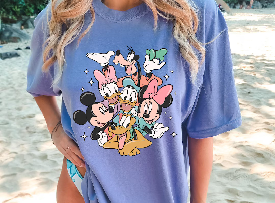 Comfort Colors Disney Mickey and Friends Shirt, Magic Kingdom Shirt, Disney Shirts, Mouse Shirt, ... | Etsy (US)
