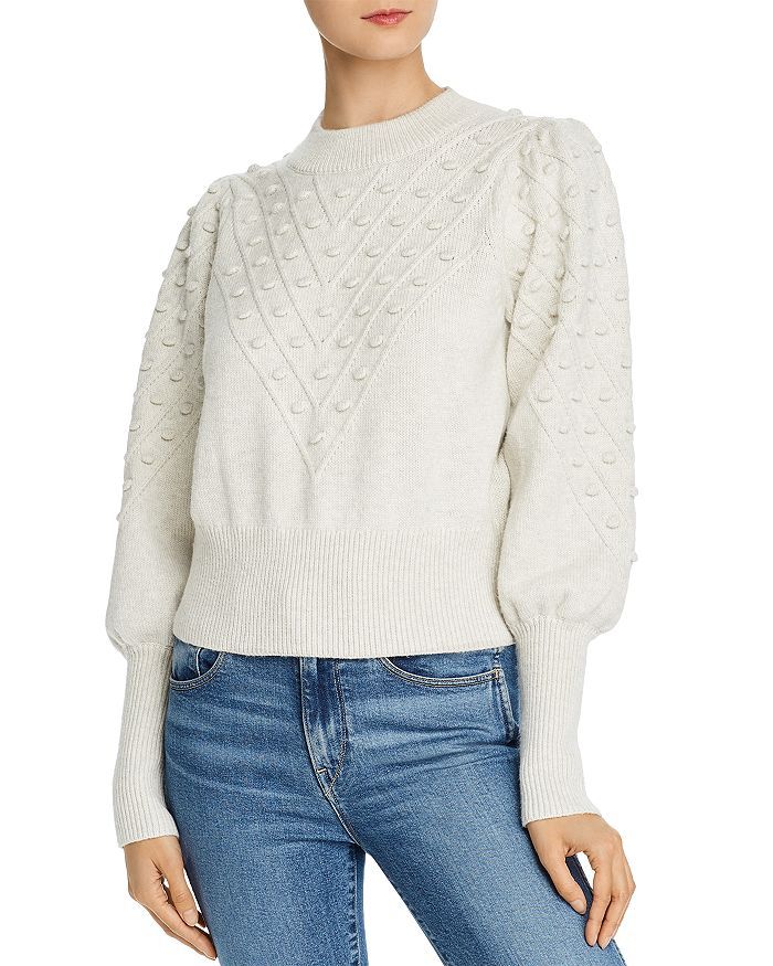 Bobble Knits Cropped Popcorn Sweater | Bloomingdale's (US)