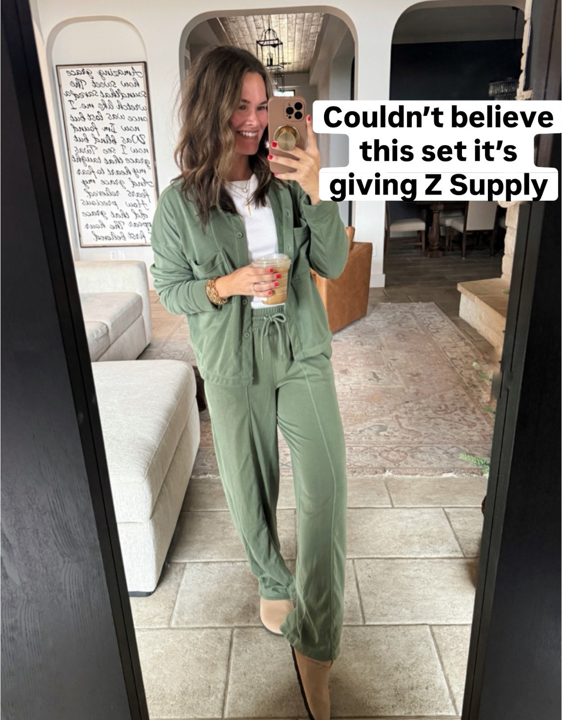 This Target matching set is giving major Z Supply vibes 🤎 Soft, comfy, and easy to mix and match — the kind of set you’ll wear nonstop for everyday errands, travel days, and casual weekends. Affordable, elevated, and so good.

#TargetStyle #MatchingSet #CasualOutfits #AffordableFashion #EverydayStyle


#LTKootd #LTKgrwm #LTKFindsUnder50
