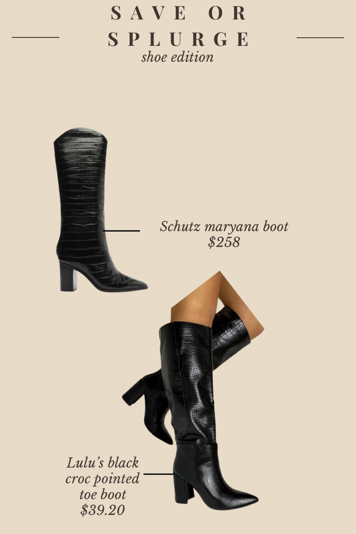 Save or splurge shoe edition 

#LTKShoeCrush #LTKCyberWeek