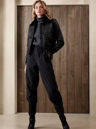 Leather Bomber Jacket | Banana Republic Factory