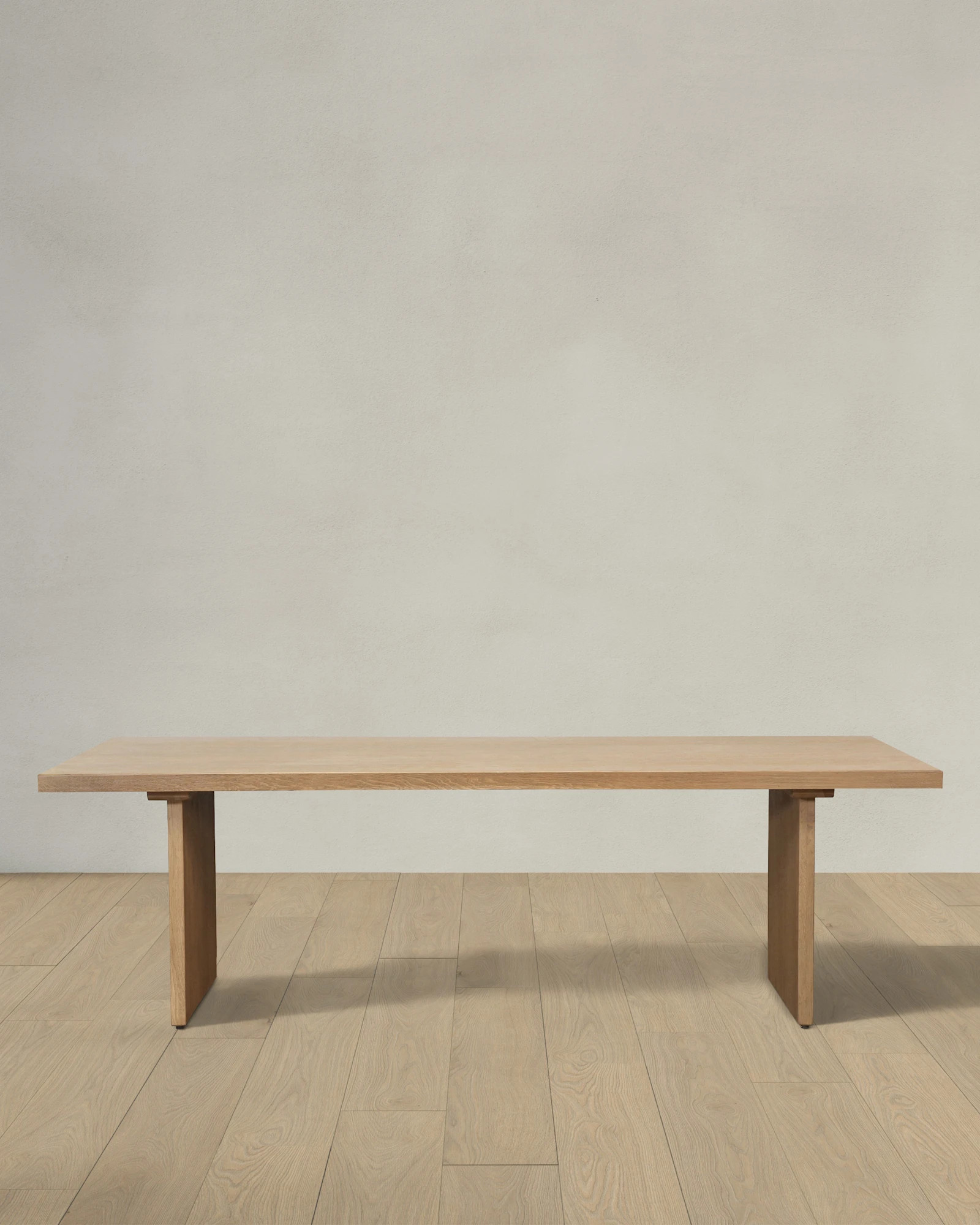 Solid Oak Plank Dining Table in Amber Oak | Quince