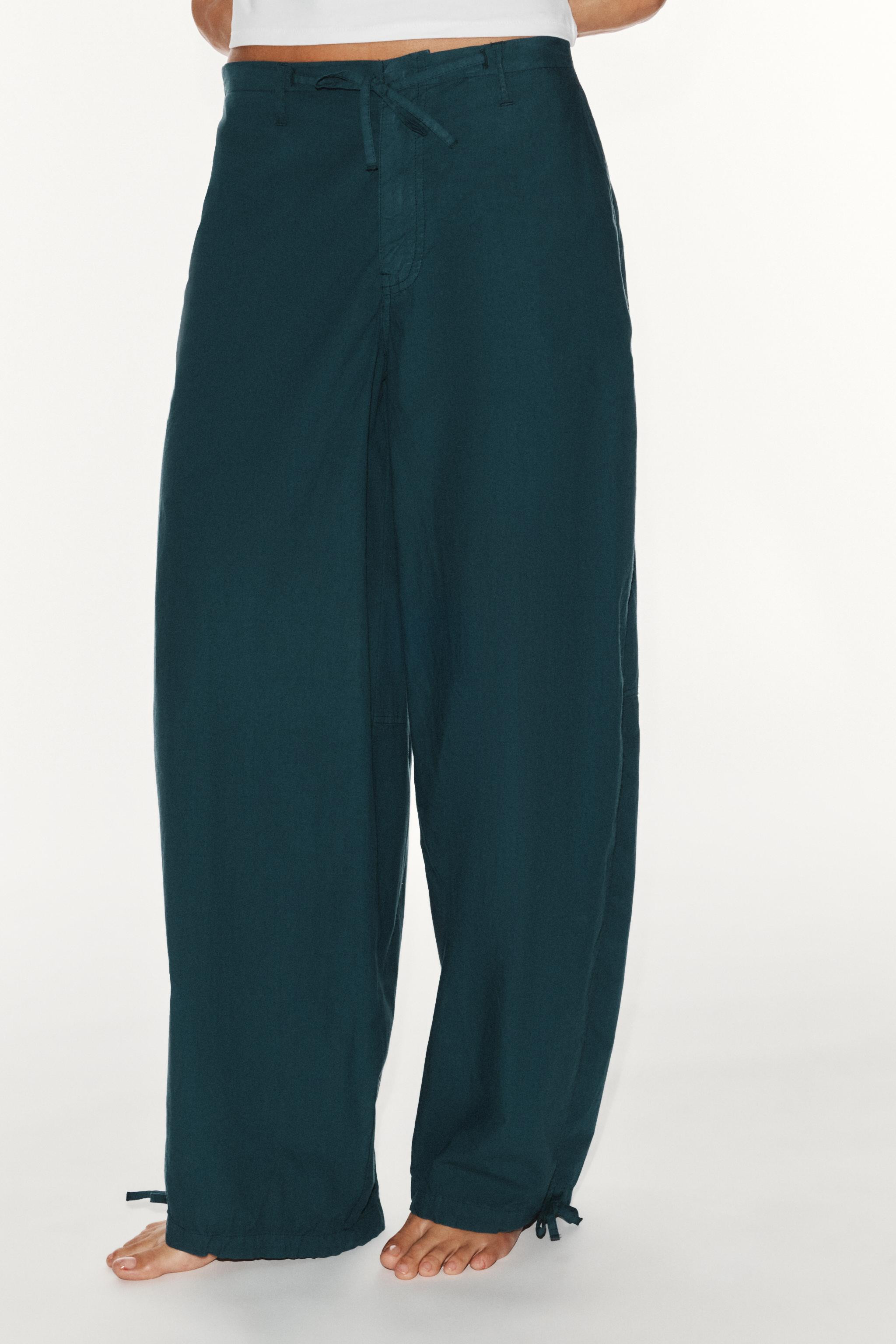 DRAWSTRING WIDE-LEG PANTS | Zara US
