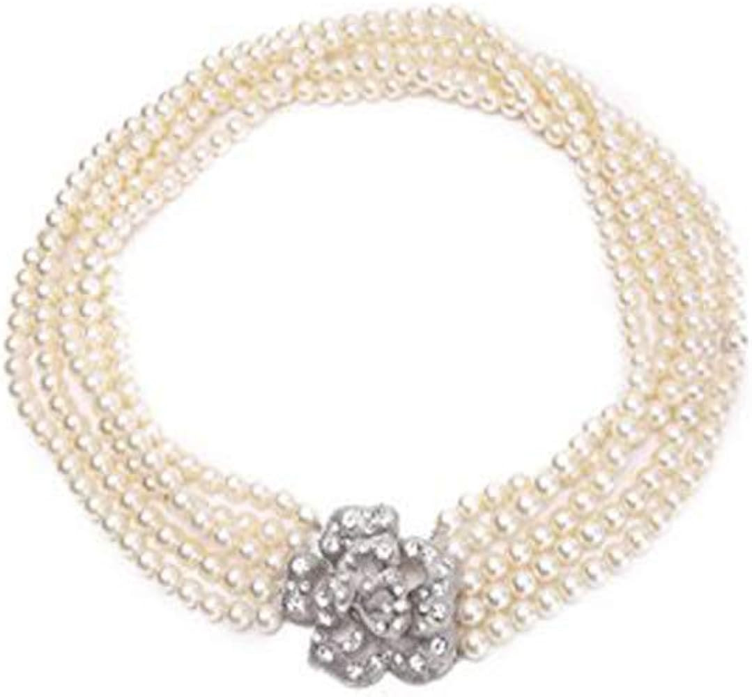 Utopiat Audrey Style Strand Flapper Costume Pearl Necklace Women Inspired By BAT | Amazon (US)