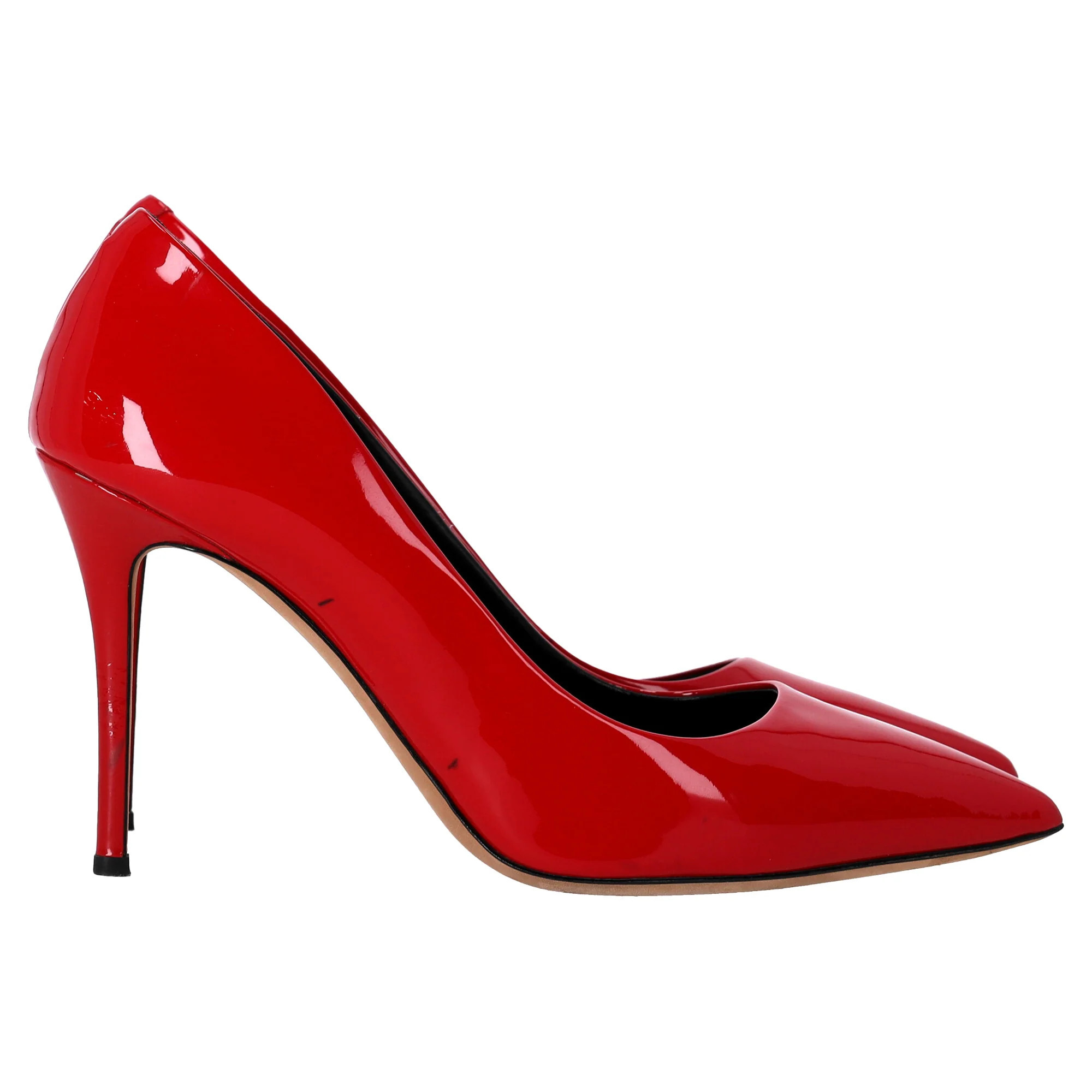 Giuseppe Zanotti Pointed Toe Pumps in Red Patent Leather | Shop Simon