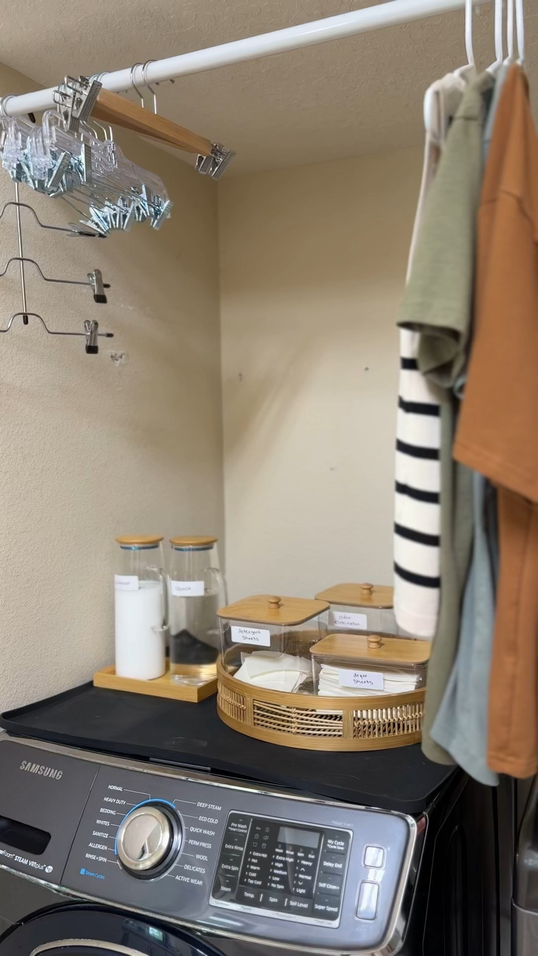Laundry room essentials. 🧺 
#laundryroomorganization #nontoxiclaundrydetergent