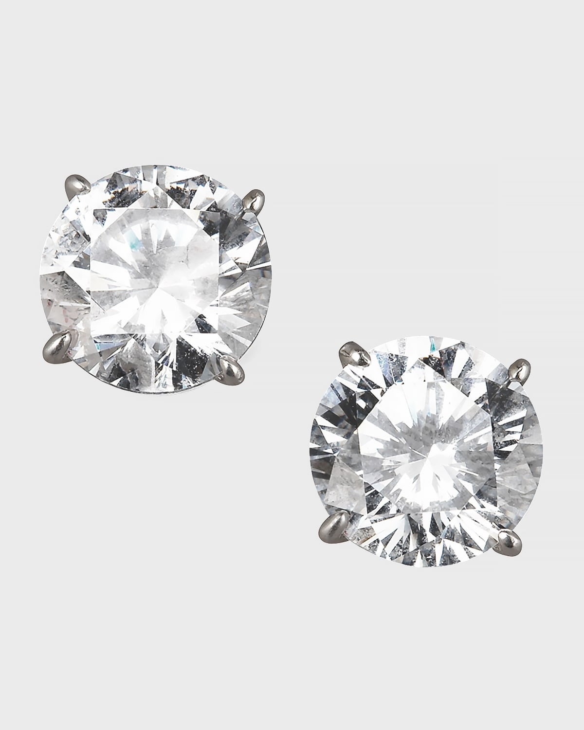 14k White Gold 3.5ct Stud Earring | Neiman Marcus