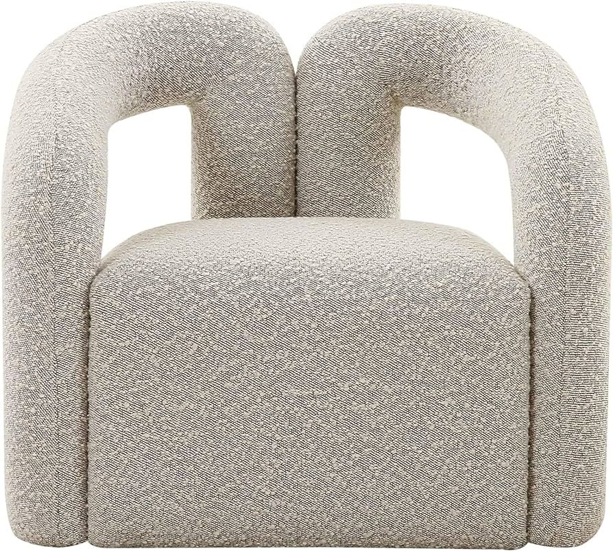 TOV Furniture Jenn Speckled Gray Boucle Accent Chair | Amazon (US)