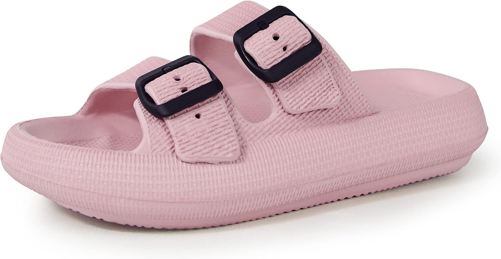 BenSorts Women Men Pillow Sandals Adjustable Buckles Slides Thick Sole | Amazon (CA)
