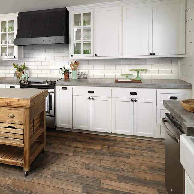 American Olean Cellar wood Aged Oak 6-in x 24-in Glazed Porcelain Wood Look Floor and Wall Tile (... | Lowe's