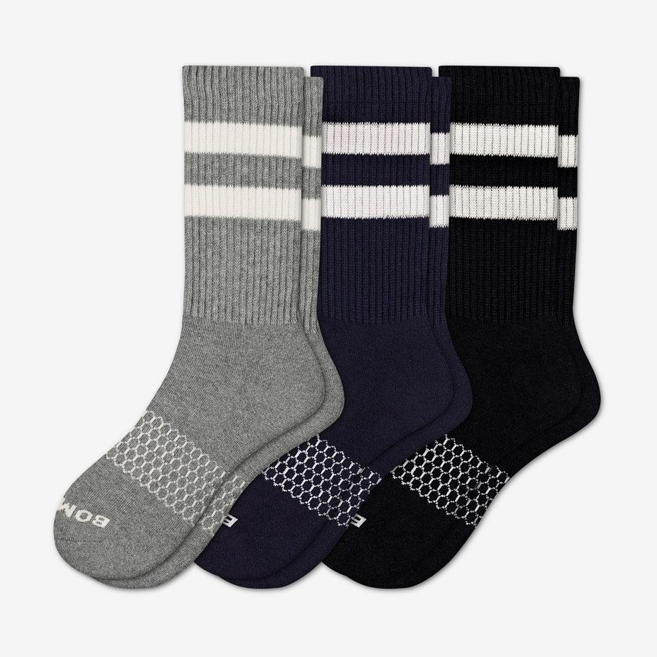 Men's Vintage Stripe Calf Sock 3-Pack | Bombas