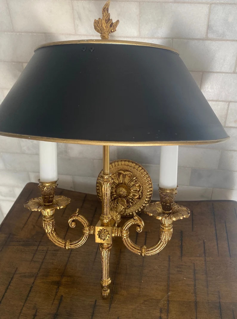 Vintage, Ornate, Gold Plated, 2 Bulb Wall Light/ Sconce, Made in Spain | Etsy (Global)