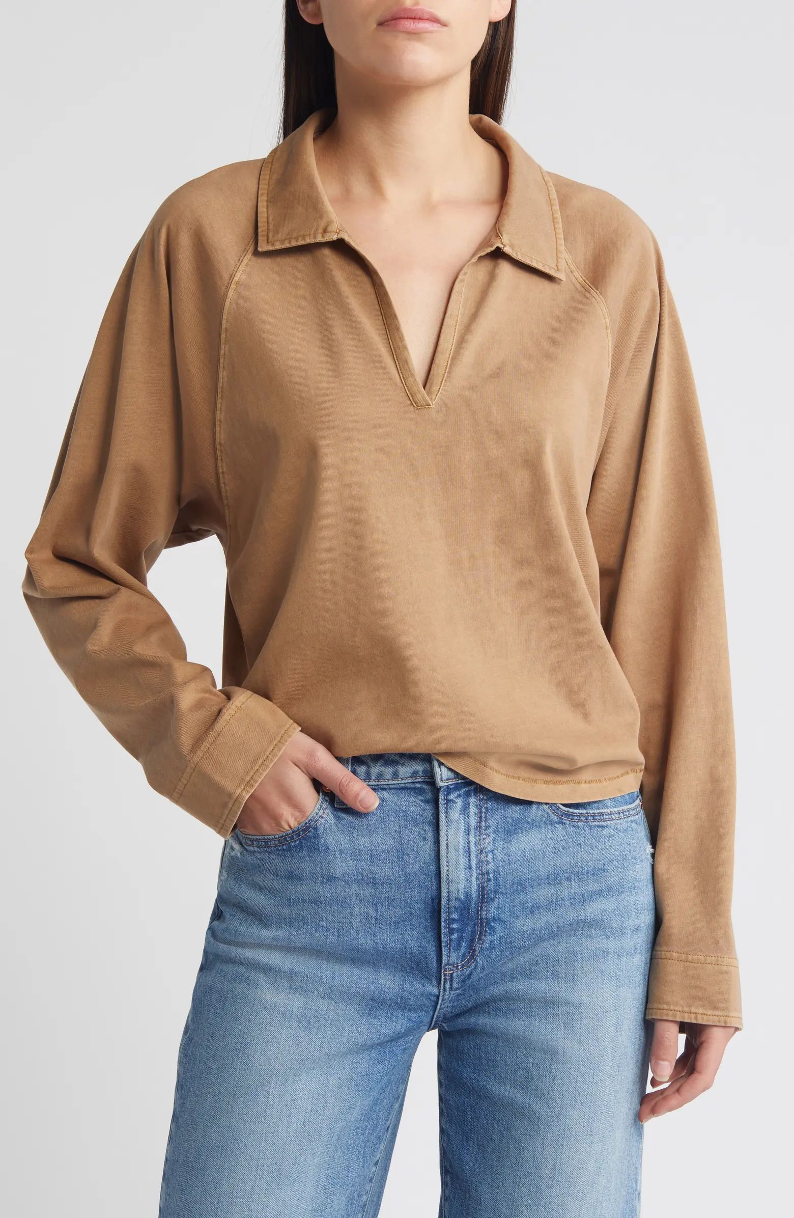 Relaxed Fit Organic Cotton Polo T-Shirt | Nordstrom