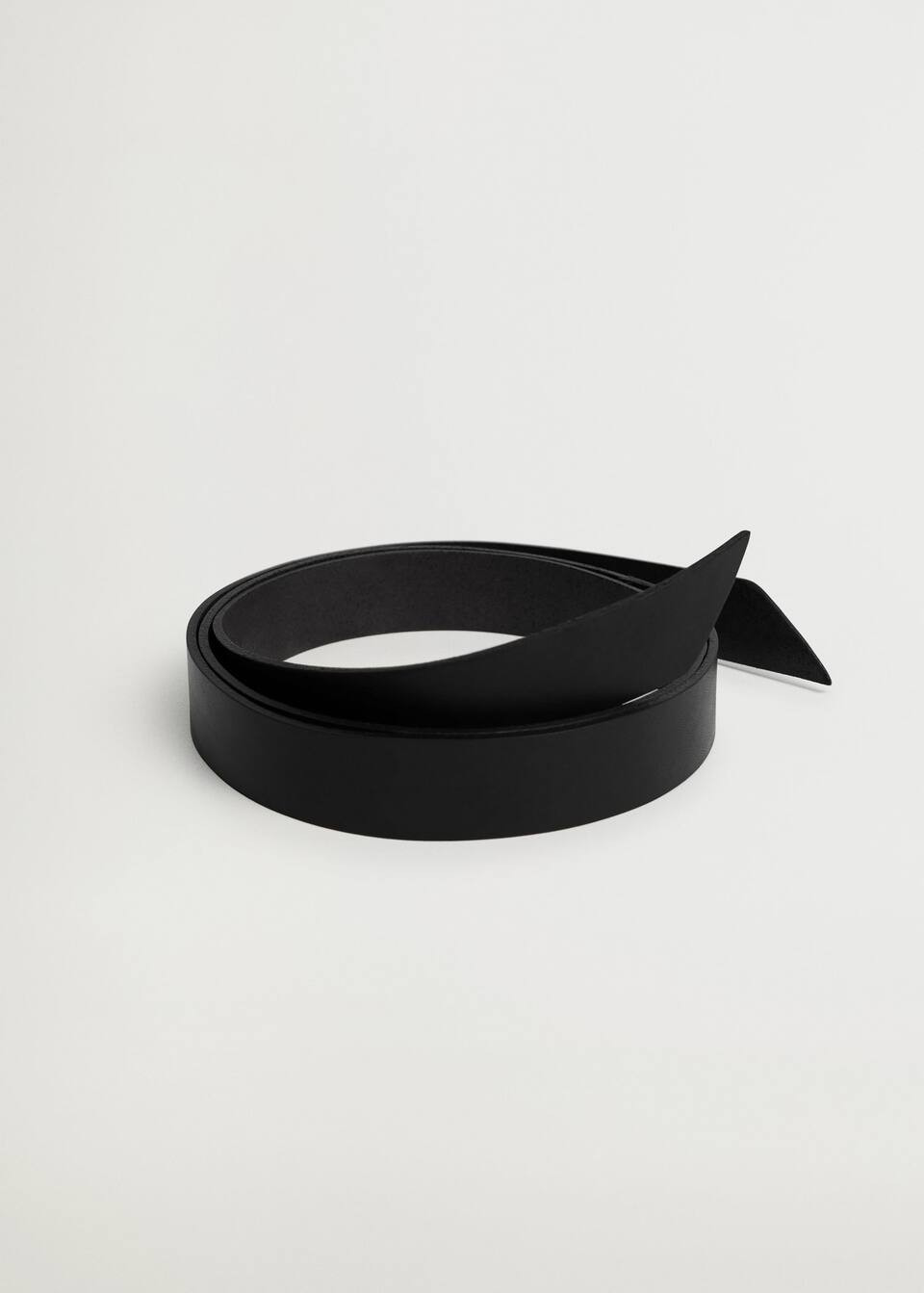 Leather skinny belt | MANGO (UK)