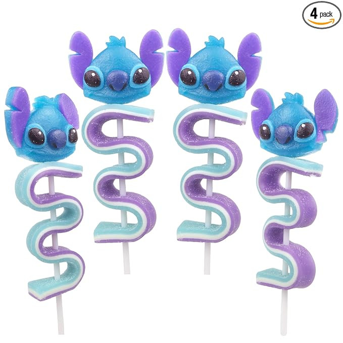 Lilo & Stitch Gummy Skewers, Character and Sour Belt Gummies, Individually Wrapped Candy Gifts, 4... | Amazon (US)
