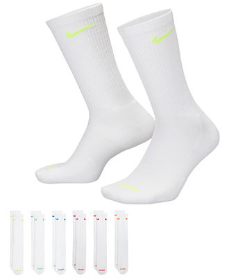 Unisex Everyday Plus Cushioned Training Crew Socks, 6-Pack | Macy's