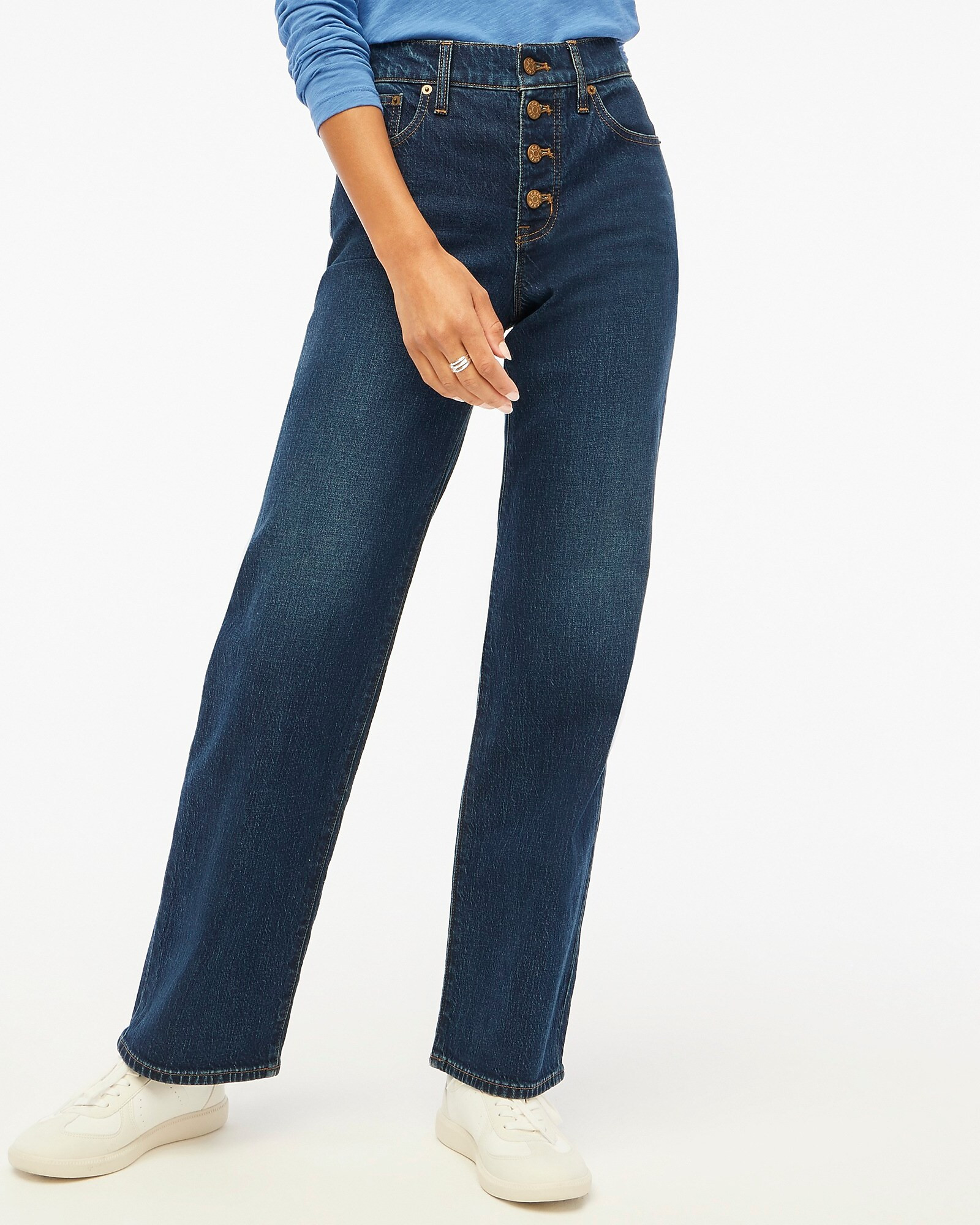 Full-length wide-leg jean in all-day stretch | J.Crew Factory