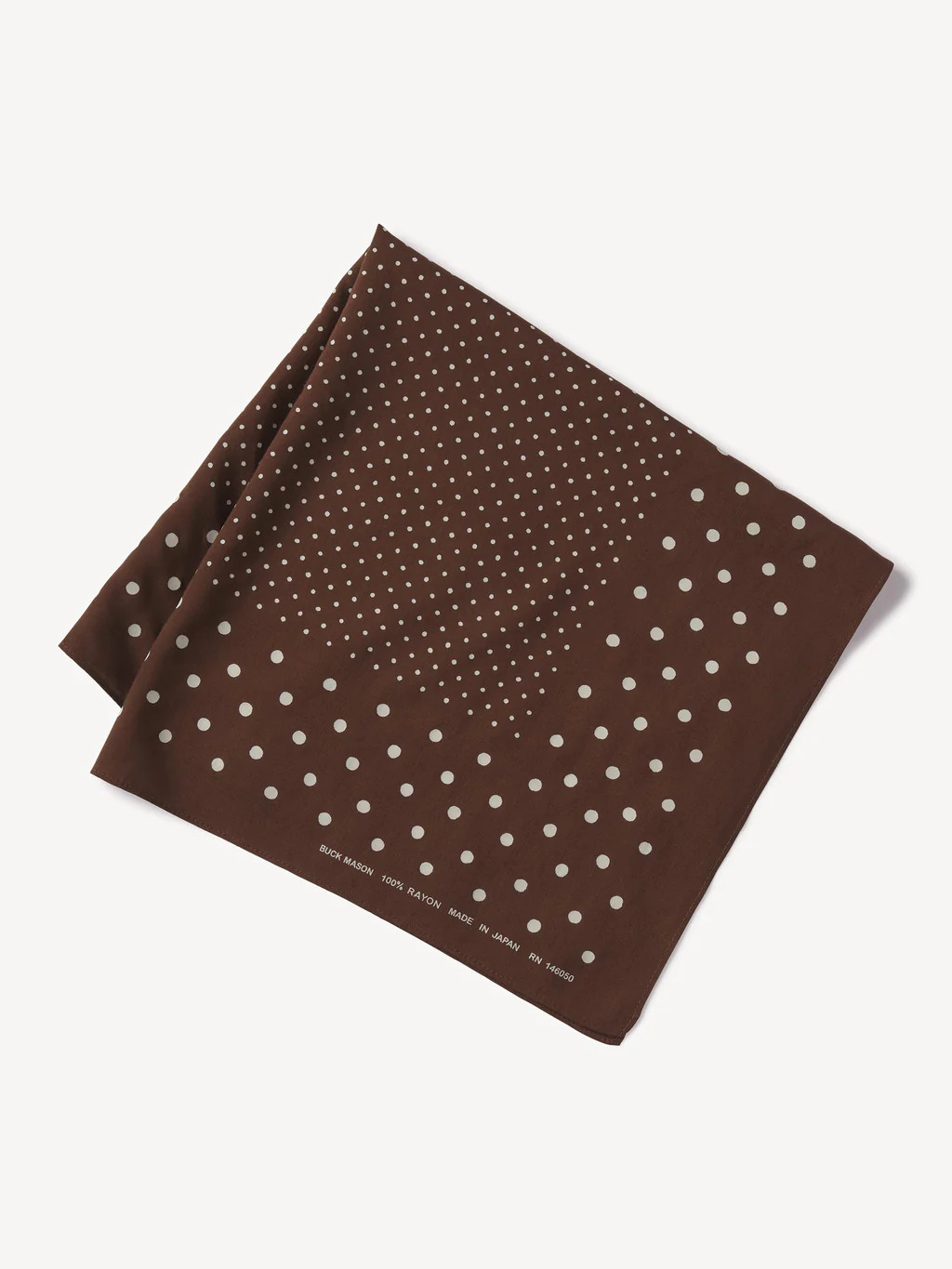 Faded Brown Japanese Riders Rayon Bandana - Buck Mason- Modern American Classics | Buck Mason