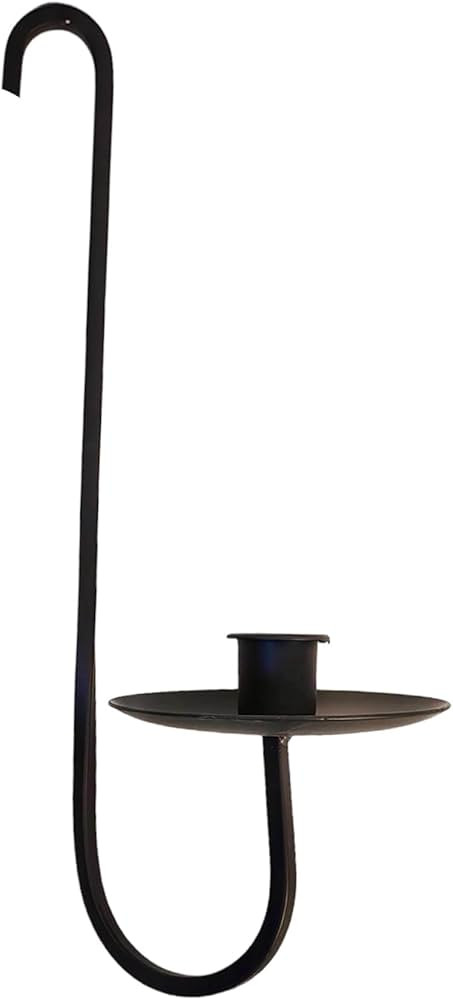 Portavelas de hierro montado en la pared de un solo brazo de hierro negro decoración del hogar, ... | Amazon (US)