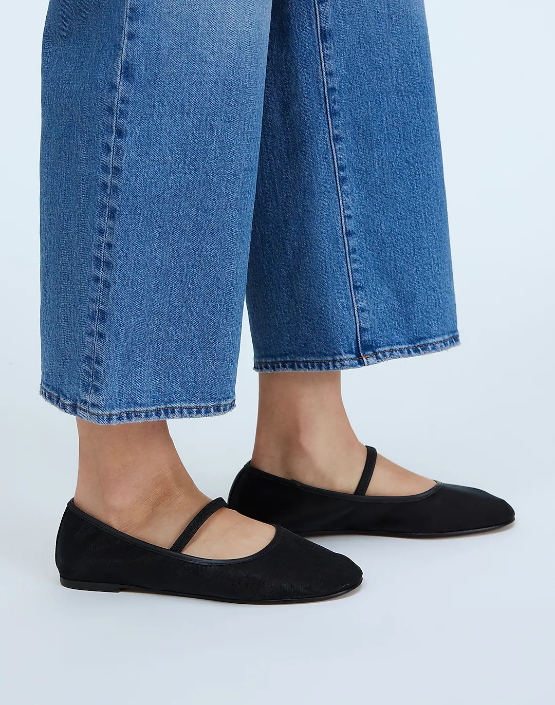 The Greta Round-Toe Ballet Flat in Mesh | Madewell