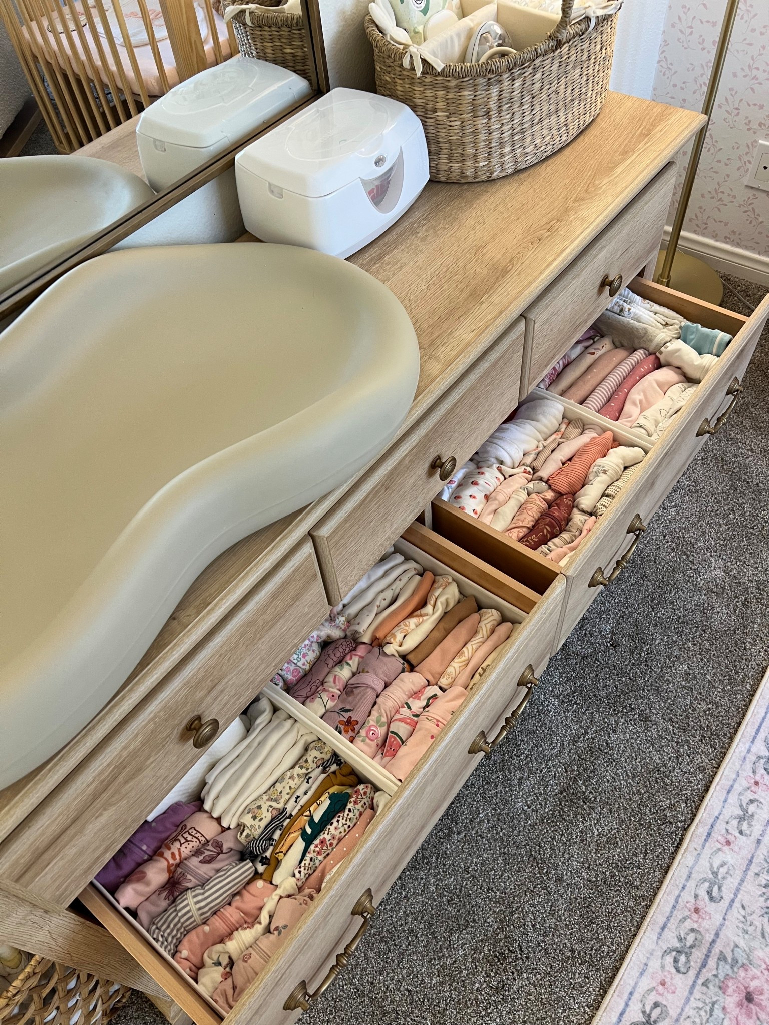 Baby nursery | changing table, nursery dresser, drawer organizers 

#LTKBaby #LTKHome