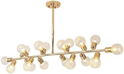 CraftThink Pendant Lighting LED Chandelier Light Modern Cloth Shop Open Bulb Island Chandelier Cr... | Amazon (US)