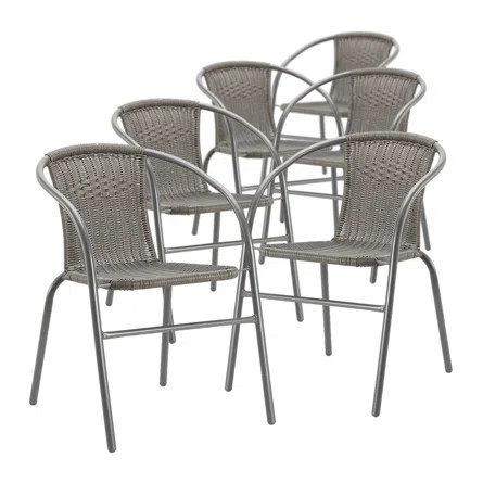 Basdeo Outdoor Stackable Dining Armchair | Wayfair North America