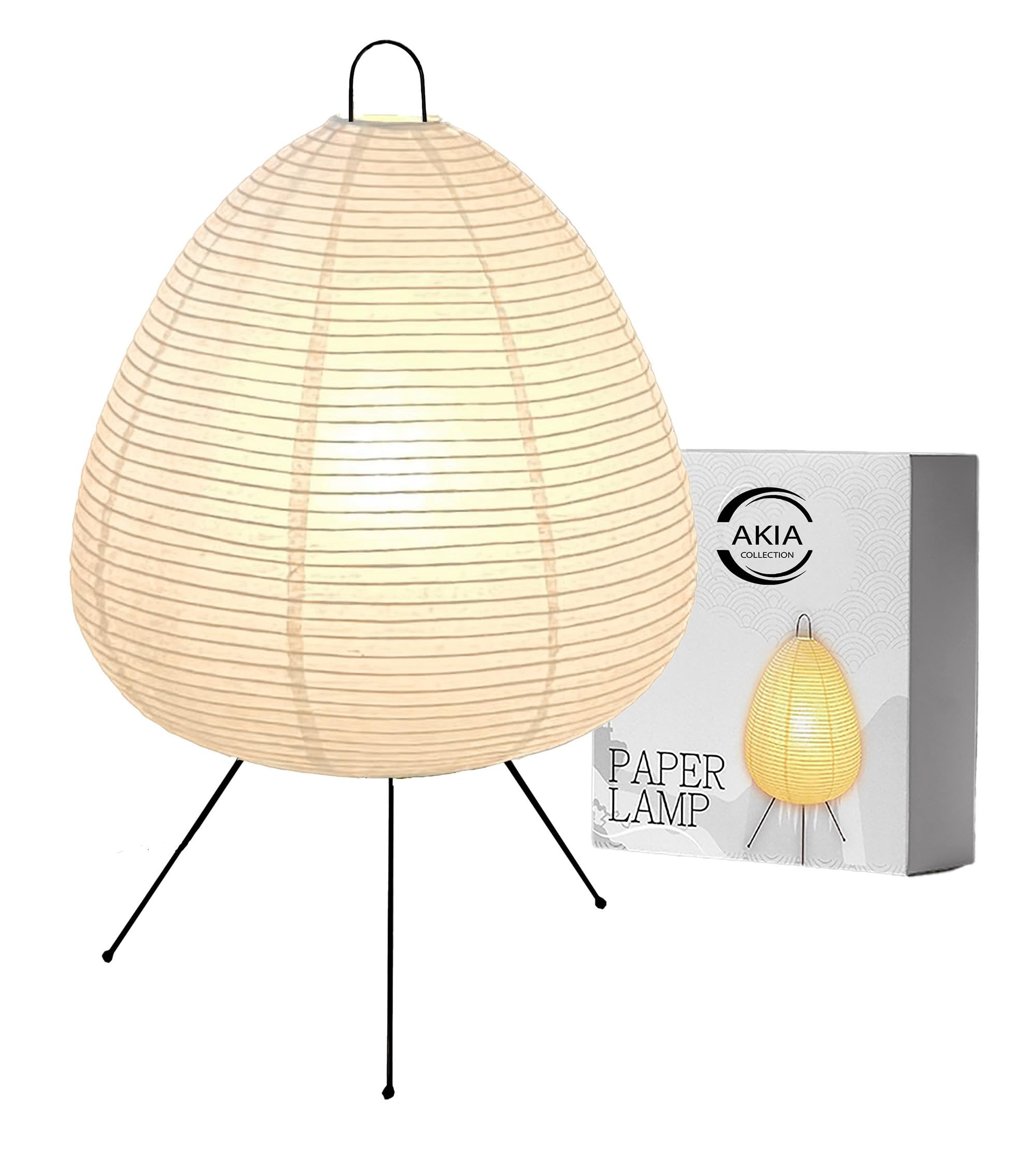 Dimmable Double-Layered Japanese Rice Paper Lamp – Noguchi Akari Style Lantern with Washi Paper... | Amazon (US)