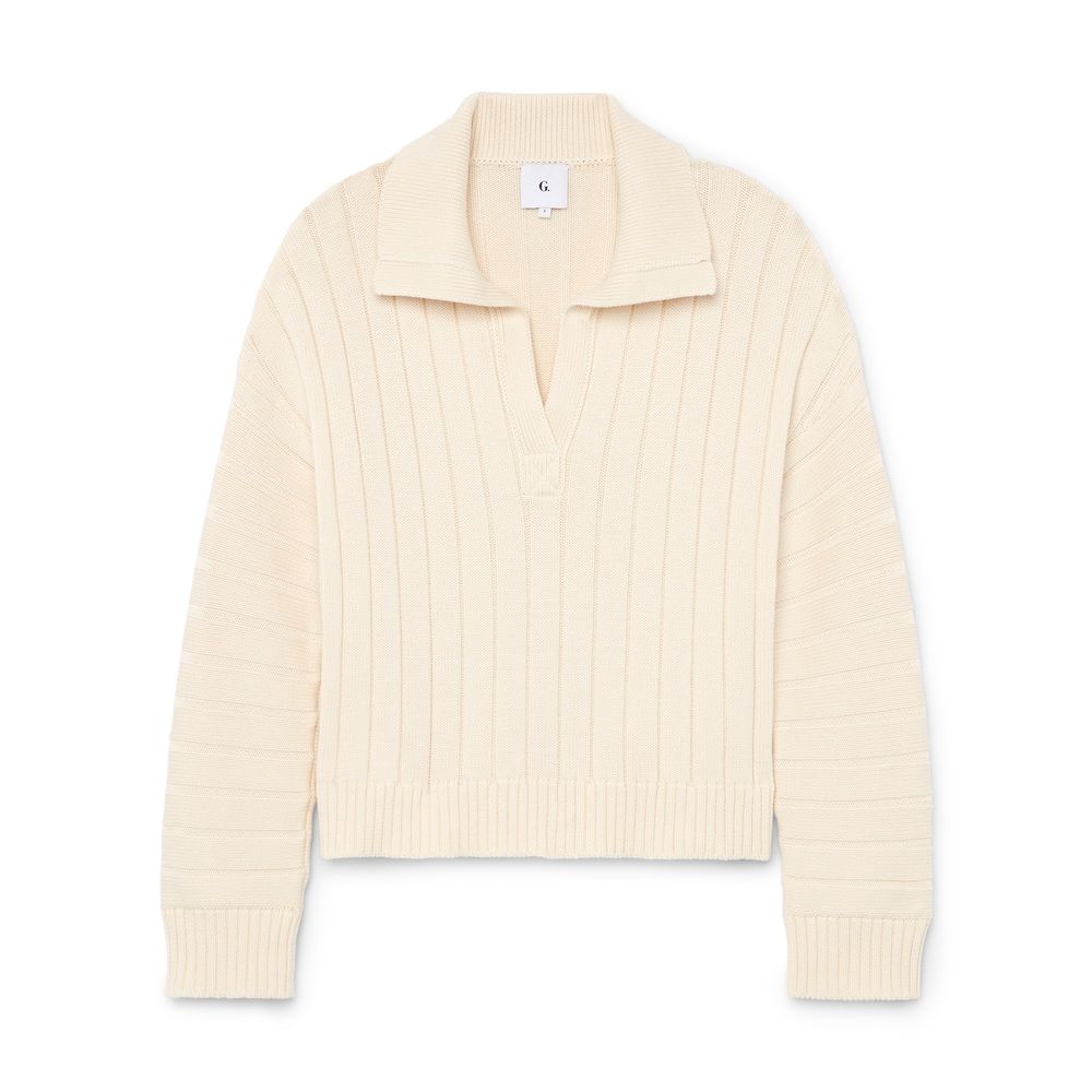 Roode Polo-Collar Ribbed Sweater | goop | goop
