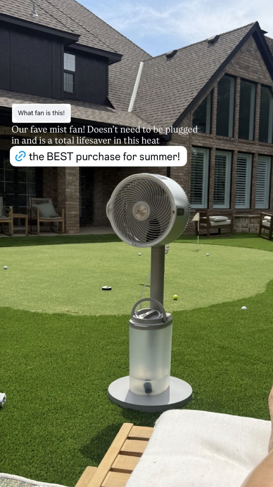 Our favorite mist fan! Doesn’t need to be plugged in and is a total lifesaver in this heat. 

By far the BEST purchase for summer! ☀️

#LTKmomlife #LTKHome #LTKSeasonal