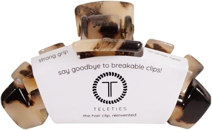 TELETIES - Tiny Hair Clip - For Super Thin Hair, Little Kids, Half-up Hairstyles - Strong Grip, B... | Amazon (US)