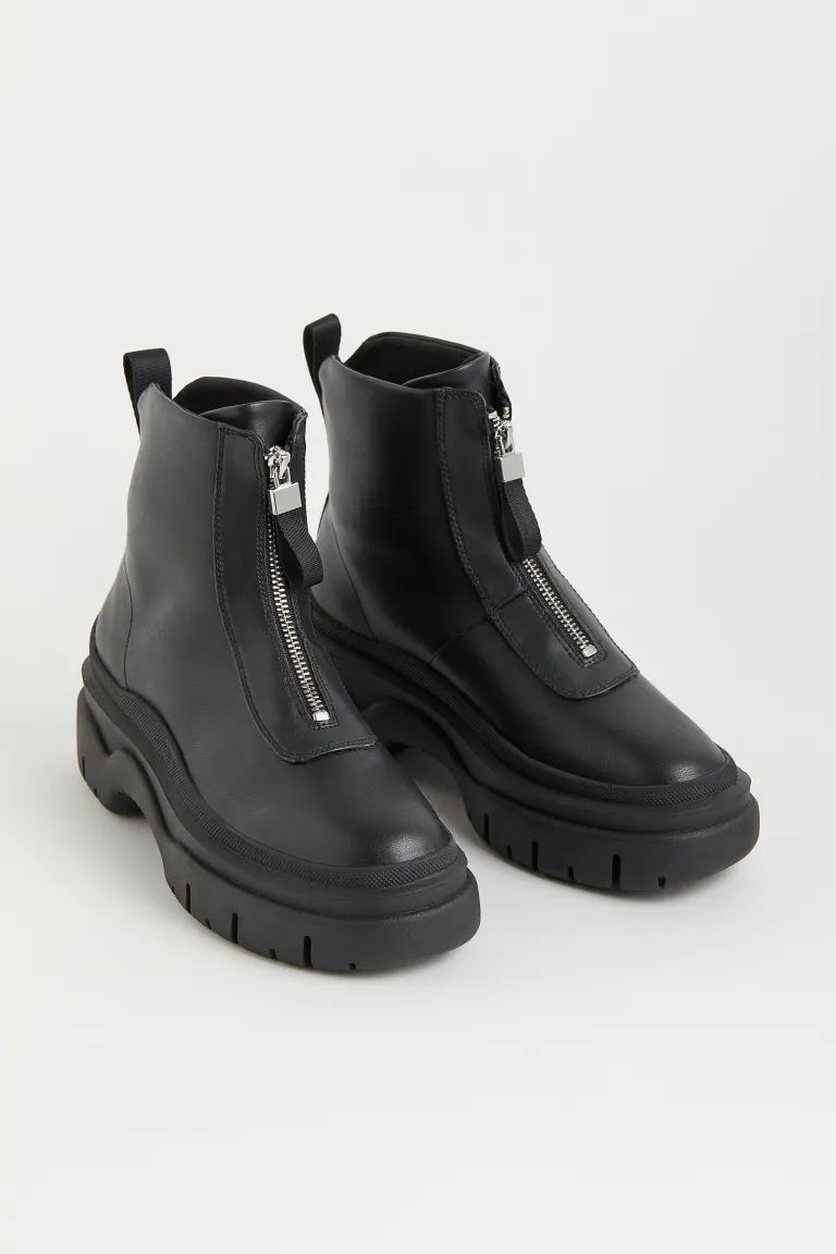 Boots mit Zipper | H&M (DE, AT, CH, NL, FI)
