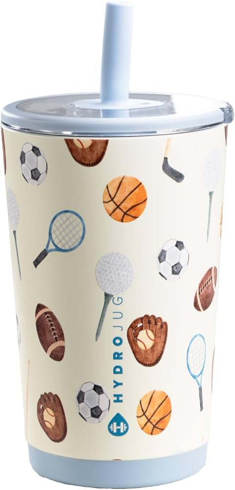 HydroJug Everyday Tumbler 14 oz – Ceramic-Lined Insulated Tumbler with Straw and Soft-Touch Lid... | Amazon (US)