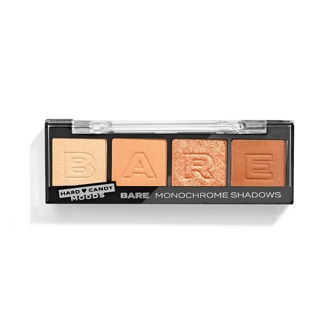 Hard Candy, Moods Shadow Palette, 4 Bold & Buildable Monochromatic Shades, BARE, .10oz | Walmart (US)