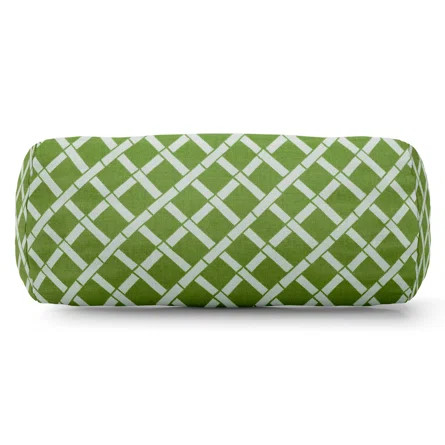 Ebern Designs Gilbertown Pattern Round Outdoor Bolster Pillow Cover & Insert | Wayfair North America