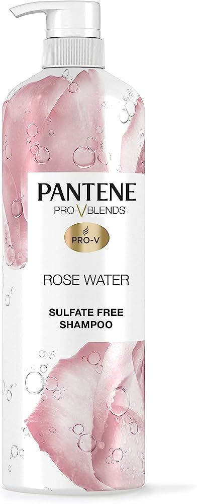 Pantene Sulfate Free Rose Water Shampoo, Soothes, Replenishes Hydration, Safe for Color Treated H... | Amazon (US)