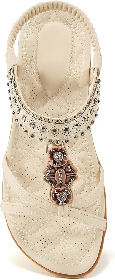 Alicegana Womens Sandals Shoes Comfort Walking with Non Slip on Casual Summer 2026 Shoes Dress An... | Amazon (US)