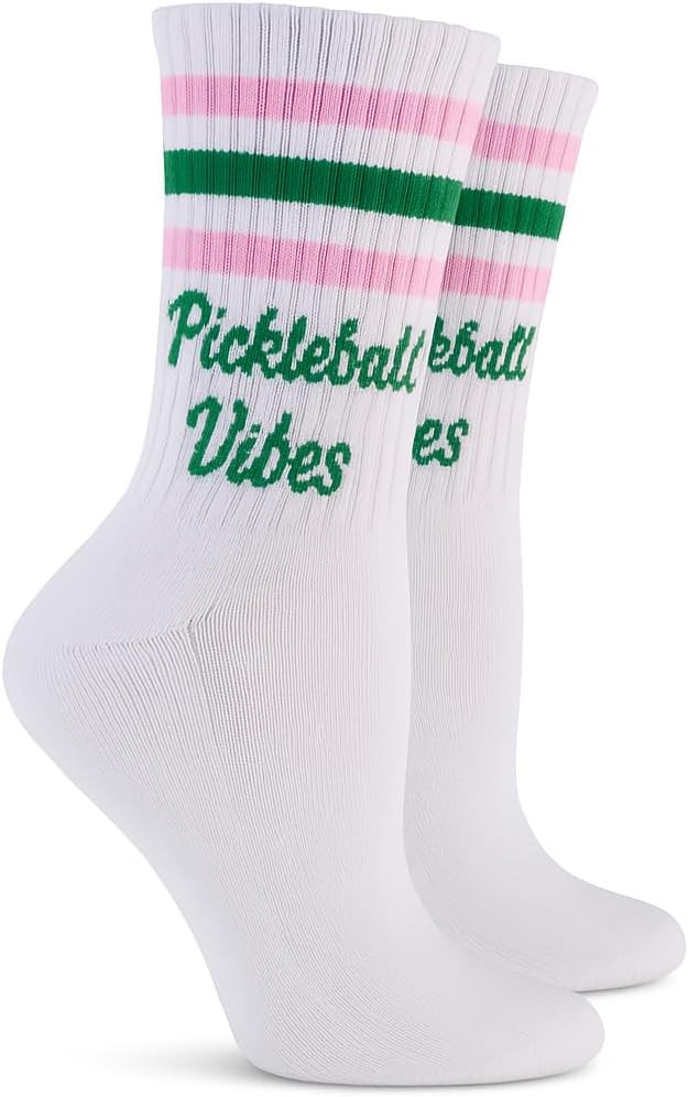 Performance Pickleball Crew Socks Womens Great Gift One Size - Perfect Pickleball Gift | Amazon (US)