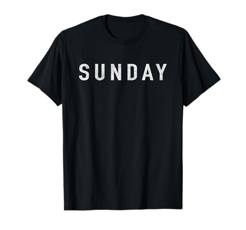 DAYS of the WEEK tshirt series 'SUNDAY' distressed T-Shirt | Amazon (US)