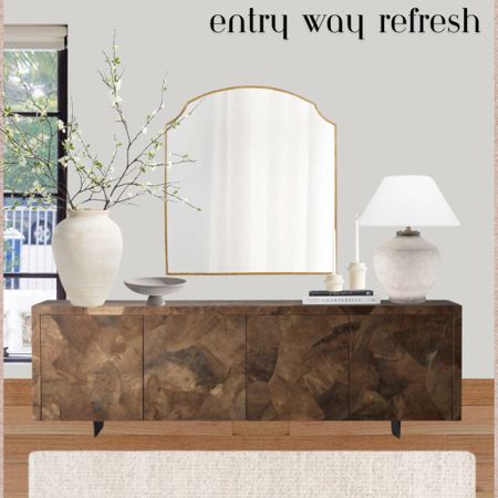 Entry way, console, mirror, lamp, sideboard styling, decor, Amazon decor, modern new home finds, home decor, neutral

#LTKstyletip #LTKhome #LTKSeasonal