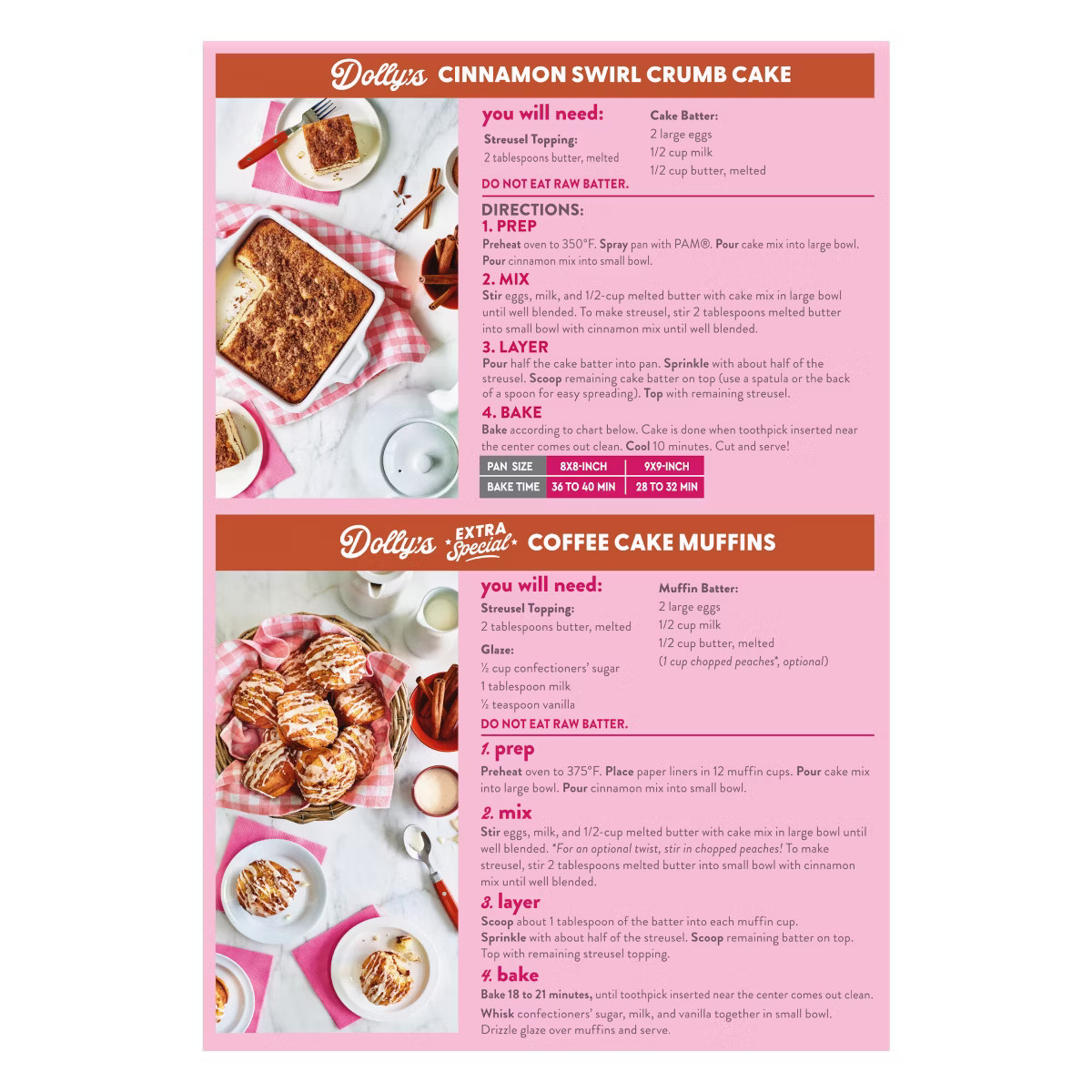 Duncan Hines Dolly Parton Cinnamon Swirl Cake Mix - 20oz | Target