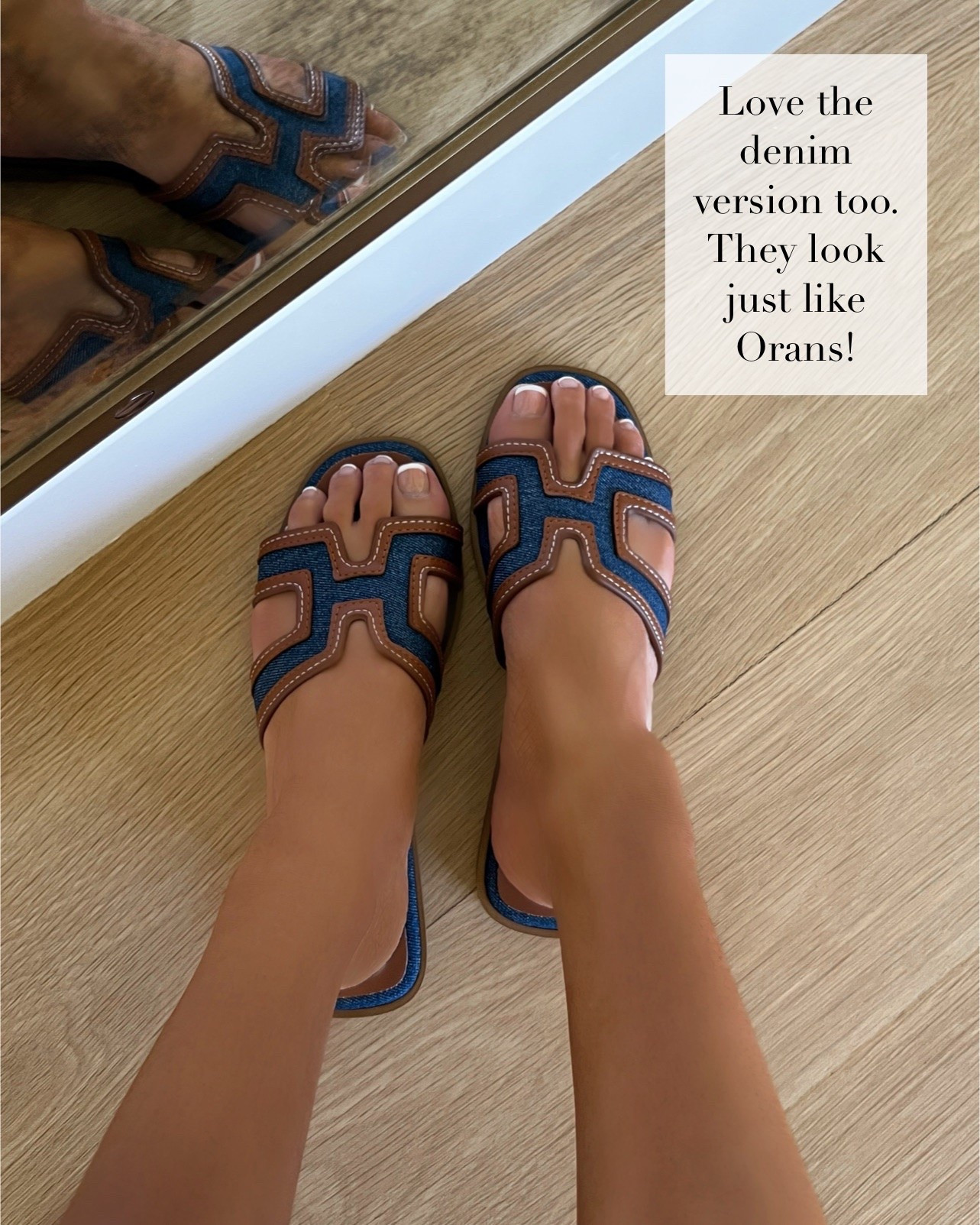 Amazon finds that look expensive for the neutral lover
Hermes Oran slides lookalike from Amazon
Denim slides / summer sandals

#LTKmomlife #LTKOver40 #LTKPetite