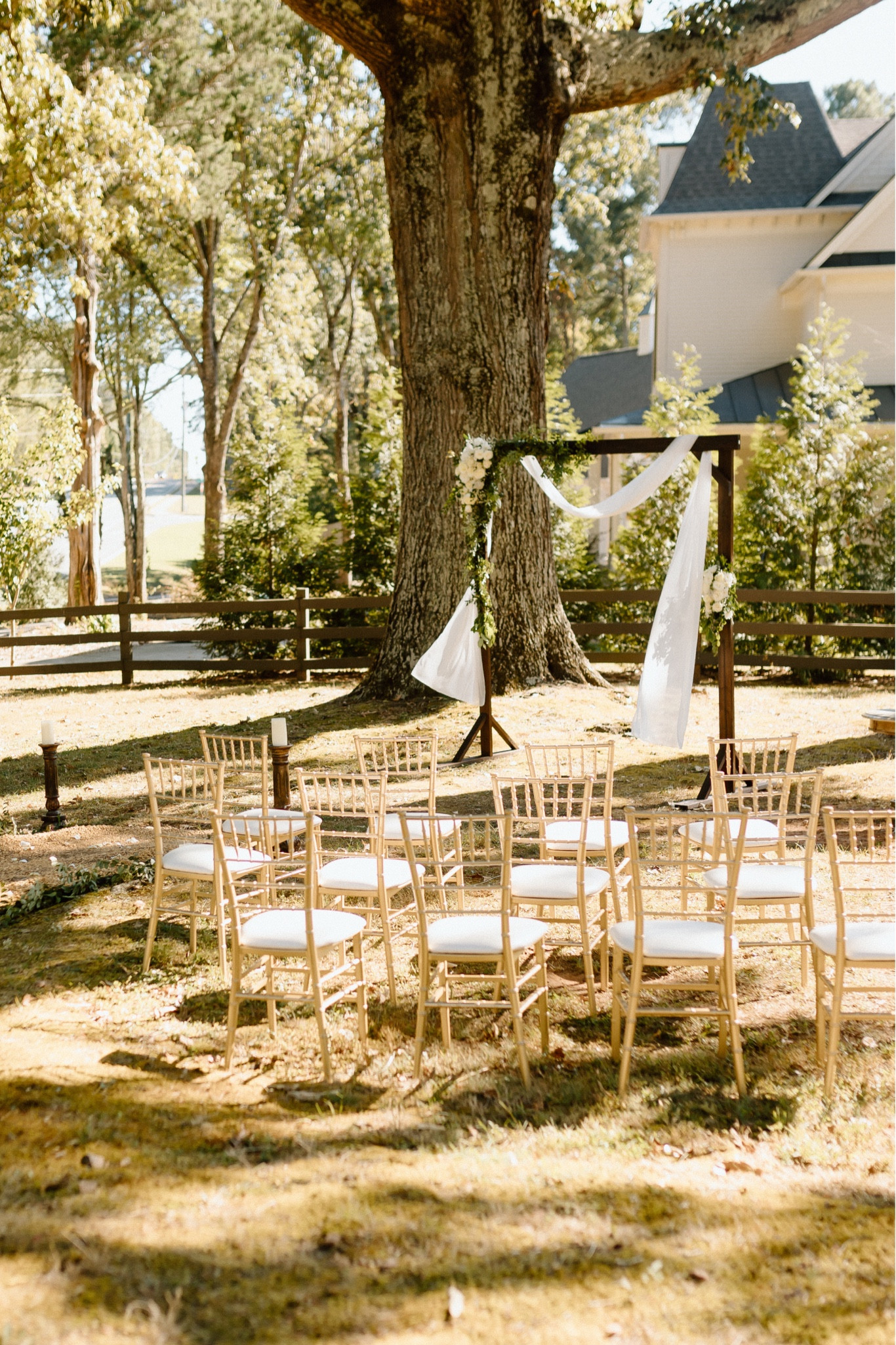 Intimate Backyard Wedding