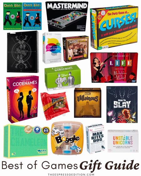 Games make some of the best gifts! 🎲 if you’re looking for a creative 2-player or group game to give to your friends and family this holiday season, I’ve got you covered with some of my personal favorites! 🙌🏼 



#LTKGiftGuide #LTKSeasonal #LTKHoliday