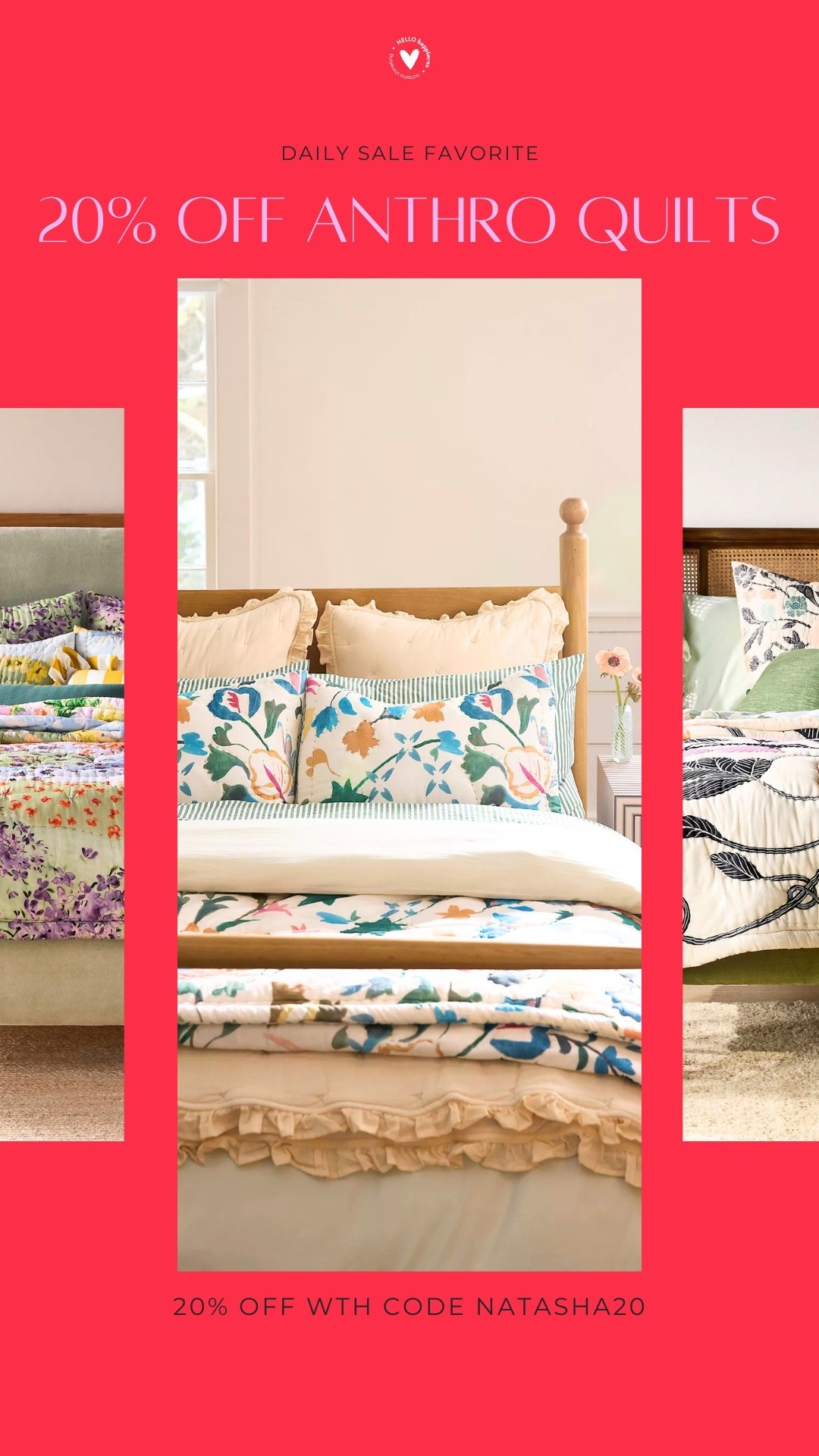 Anthro quilts = bedroom refresh season 🌼🛏️ 20% off with NATASHA20

#LTKSaleAlert #LTKHome