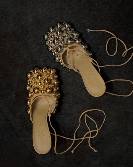 Awake Mode Ursula heel with silver  and gold metallic details

#LTKshoecrush