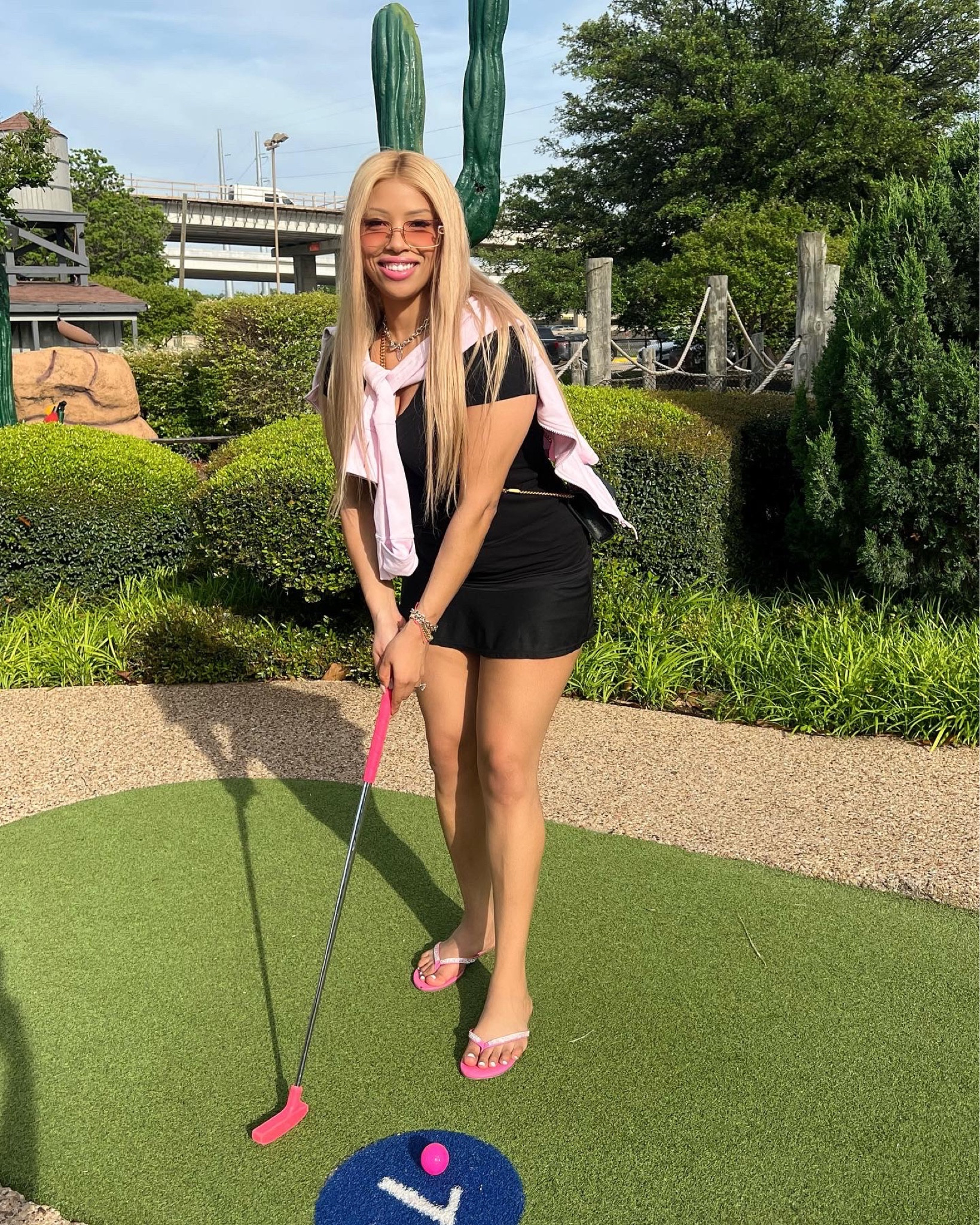 mini golf #golfoutfit #lululemondefinejacket #springfashion #golfootd

#LTKstyletip #LTKSeasonal
