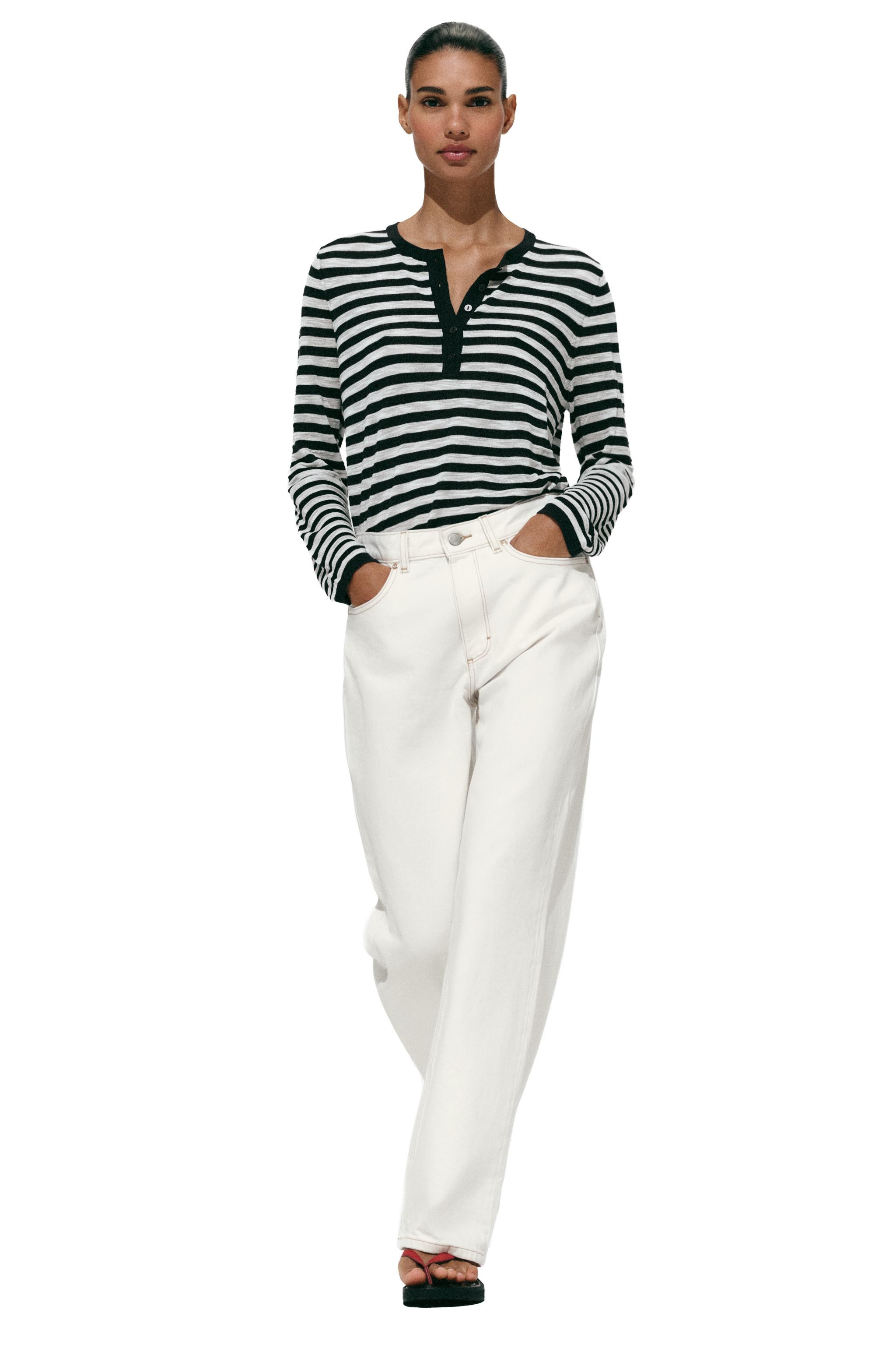 JEANS Z.03 STRAIGHT HIGH-WAIST LONG LENGTH | Zara UK